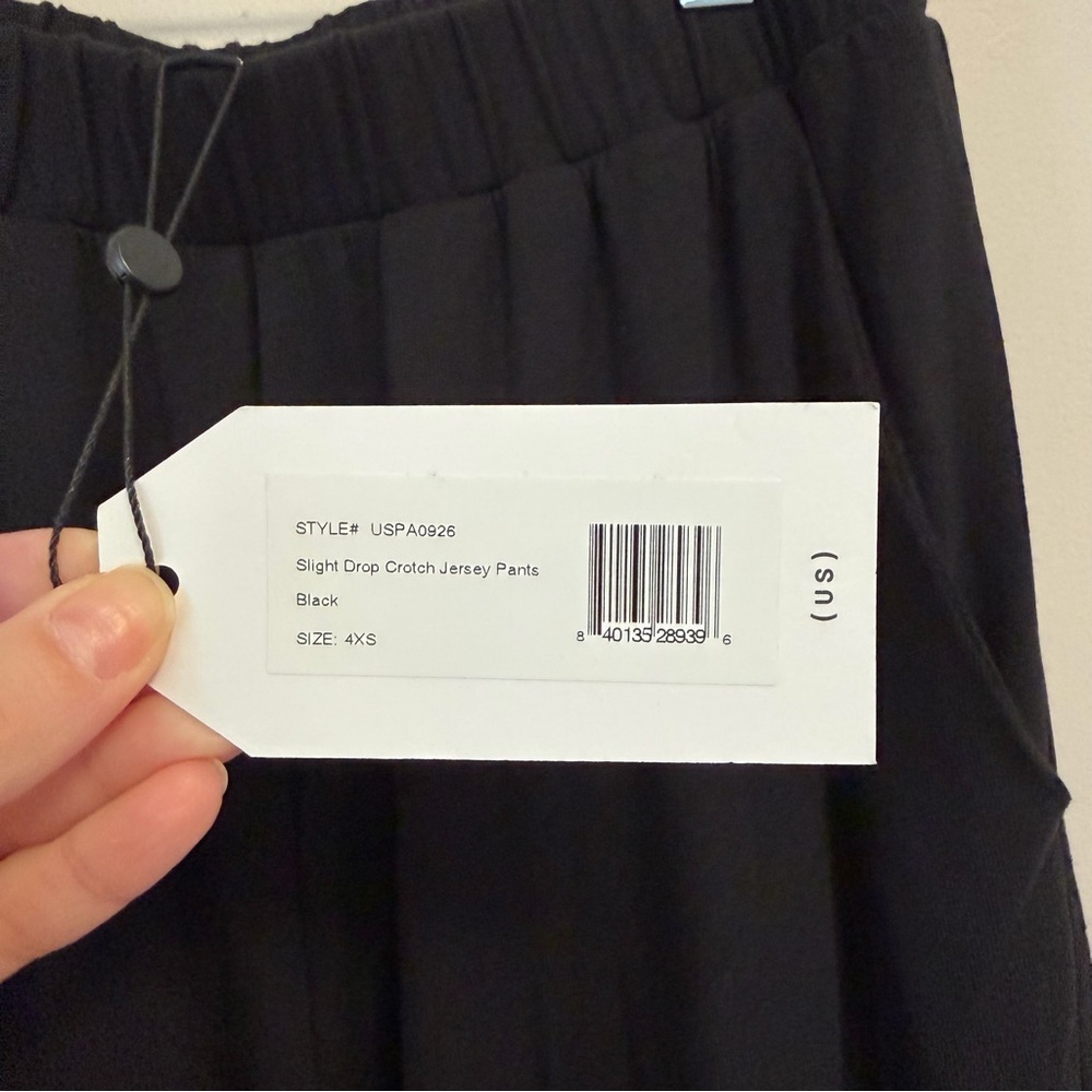 Universal Standard Jersey Drop Crotch Pants – Black – Size 4XS (00–0) NWT - Picture 3 of 16